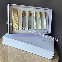 Фірмовий Набір Travel Set Maison Francis Kurkdjian A La Rose Coffret de Voyage (5*11 ml) Бакарат Руж