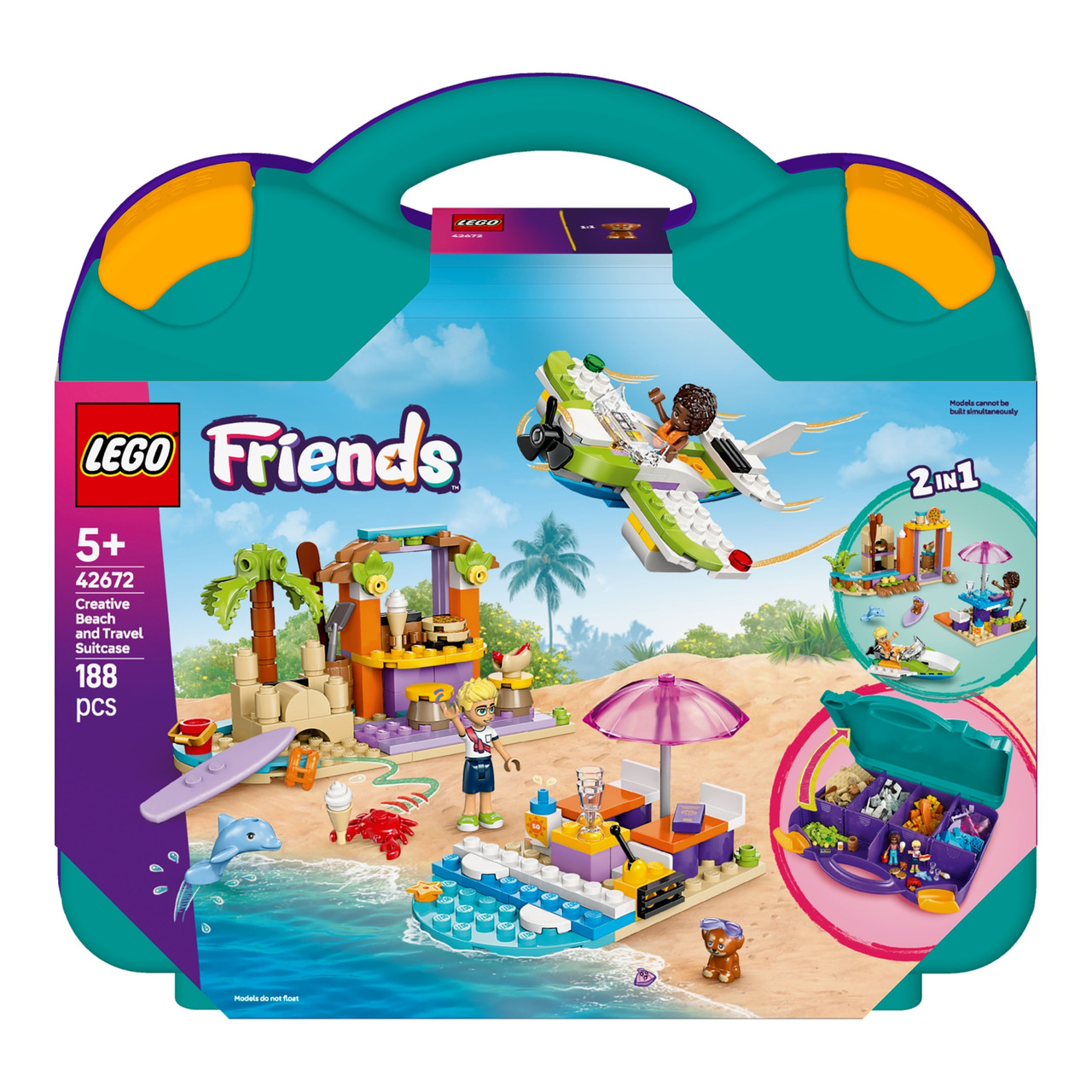Конструктор LEGO Friends Творча валіза для подорожей і відпочинку на пляжі 42672, фото 1