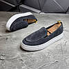 Чоловічі замшеві лофери сірі (натуральна замша), туфлі із замші сірого кольору для чоловіків весна осінь, розмір 40 41 42 43 44 45, фото 2