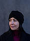 Шапка тюрбан тепла зимова з ангори D.Hats чорного кольору - фото 7 - id-p857534600