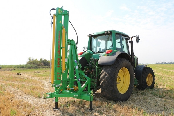 Навантажувач GST 1000 гідравлічний поворотний тракторний маніпулятор, висота 6,5 м, вантаж. до 3 тонн, фото 1