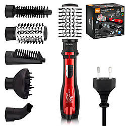 Фен-щітка 5в1 1200Вт з 5 насадками, від мережі, RAF R416 / Стайлер для волосся / Фен-браш