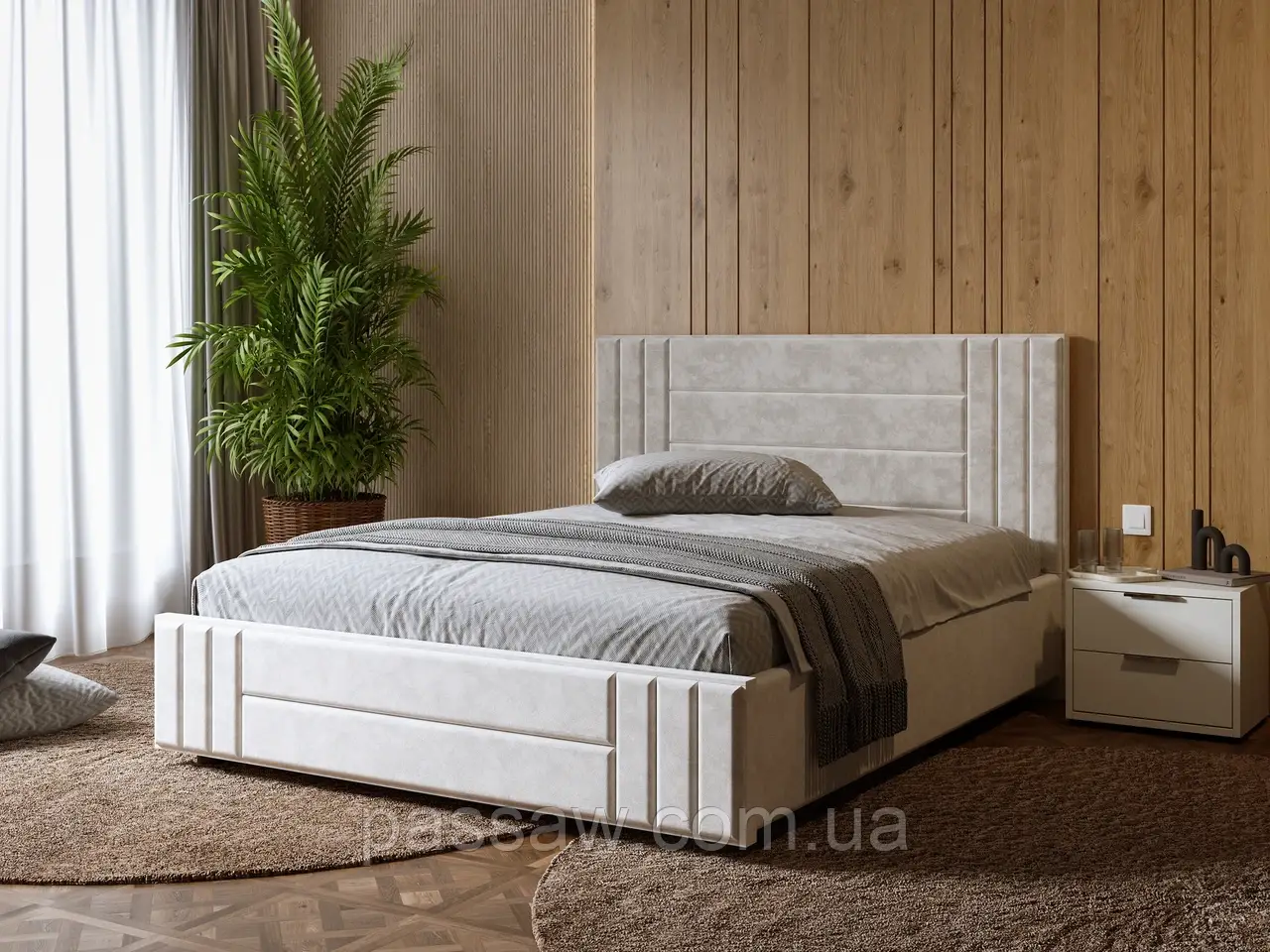 Ліжко ARBOR DREV "Прага" 1,6 сосна Підйомний механізм