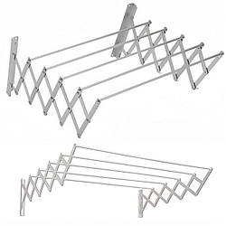 Настінна сушарка для білизни висувна, 100х70х26,5см, SKLM-4 / Вішалка сушарка для одягу / Сушка для речей