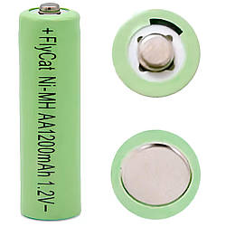 Акумуляторна батарейка АА (Ni-Mh) 1200mAh, 1шт, FlyCat / Пальчиковий акумулятор / Акумулятор батарейка