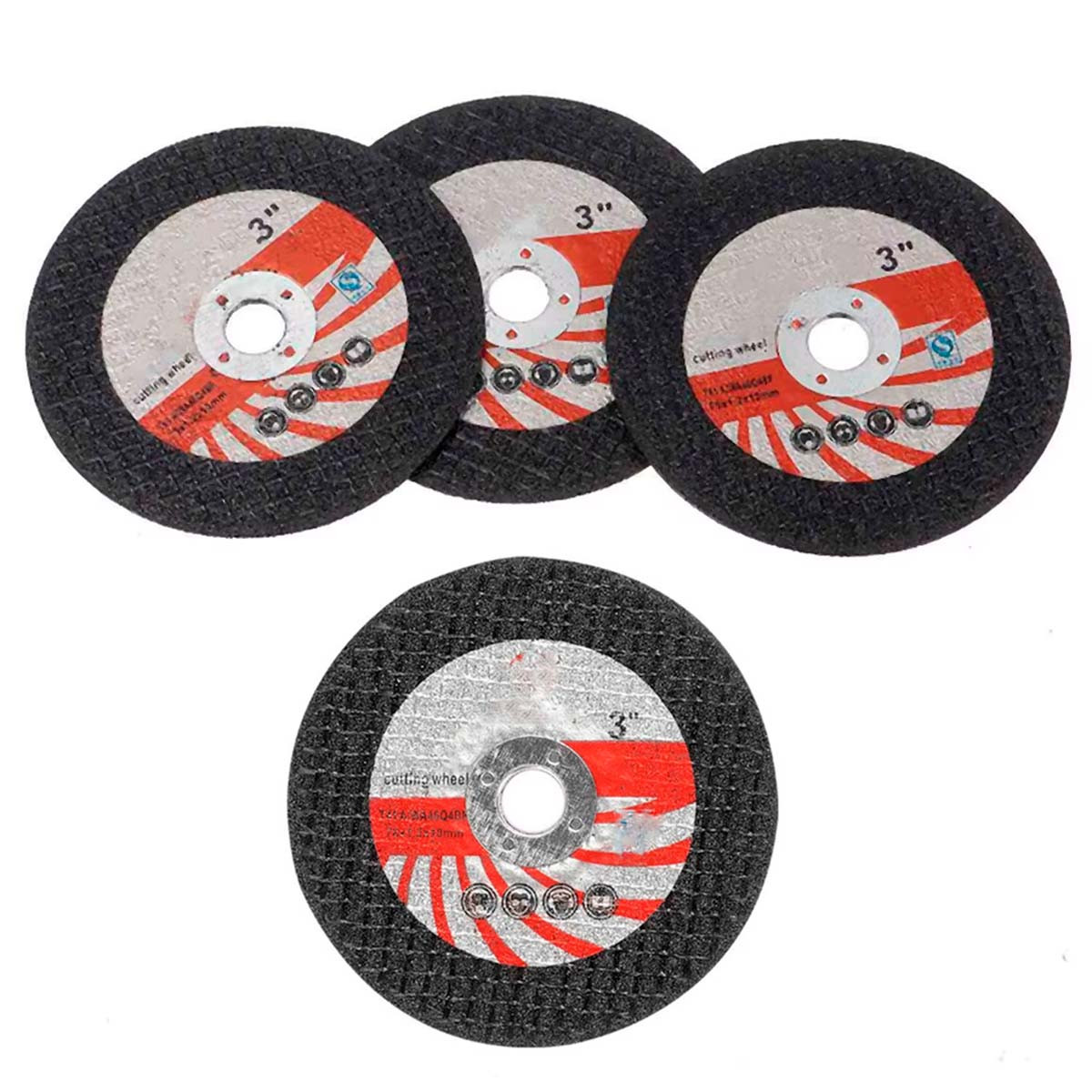 Комплект 4 шт Диск відрізний по металу 75мм / Круг відрізний для мініболгарки / Круг на міні болгарку КШМ, фото 1