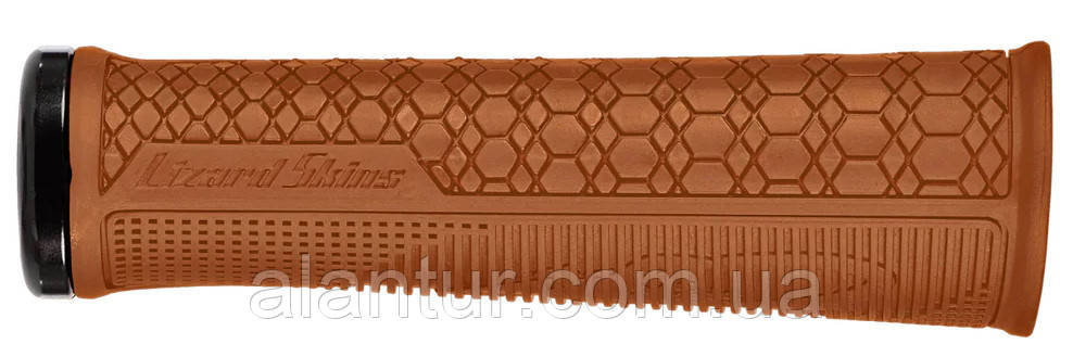 Грипси Lizard Skins GRADIENT Lock-On, 136 мм, коричневі, для MTB та BMX