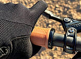 Грипси Lizard Skins GRADIENT Lock-On, 136 мм, коричневі, для MTB та BMX, фото 5