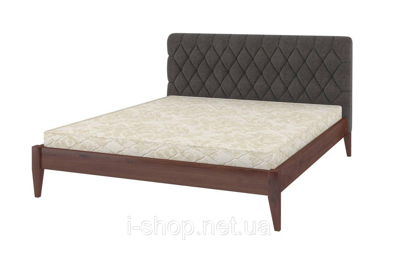 Односпальне ліжко Mebigrand Венеція ДК Горіх лісовий + Аляска 96 70х190 см (DMBG-1043)