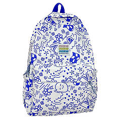 Рюкзак Lesko 5154 Blue підлітковий з малюнками 20-35 л