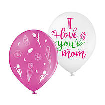 Латексні кульки "Коханій матусі" тюльпани 10 шт Belbal