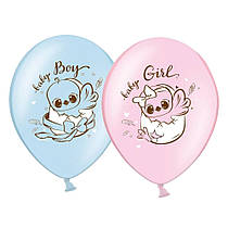 Латексні кульки "It's a boy, It's a girl" курча 10 шт Belbal