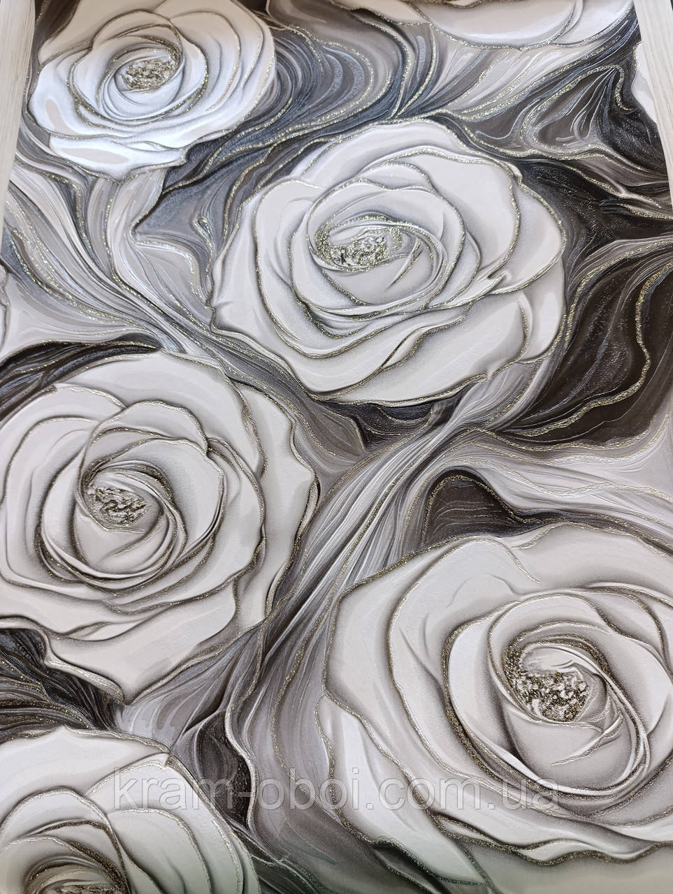 Слов'янські Шпалери КФТП вінілові на паперовій основі супер мийка Expromt 10м*0,53 9В49 Роуз 5881-05, фото 1