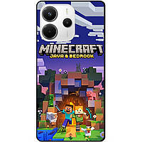Силіконовий чохол бампер для Xiaomi Redmi Note 14 з картинкою Майнкрафт Minecraft