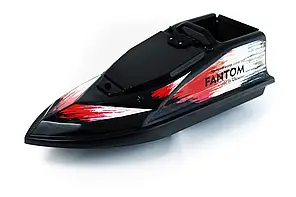 Кораблик для прикормки Фантом Модерн з ехолотом Toslon520 та GPS автопілотом (V3_6+1) Чорний з синіми наклейками