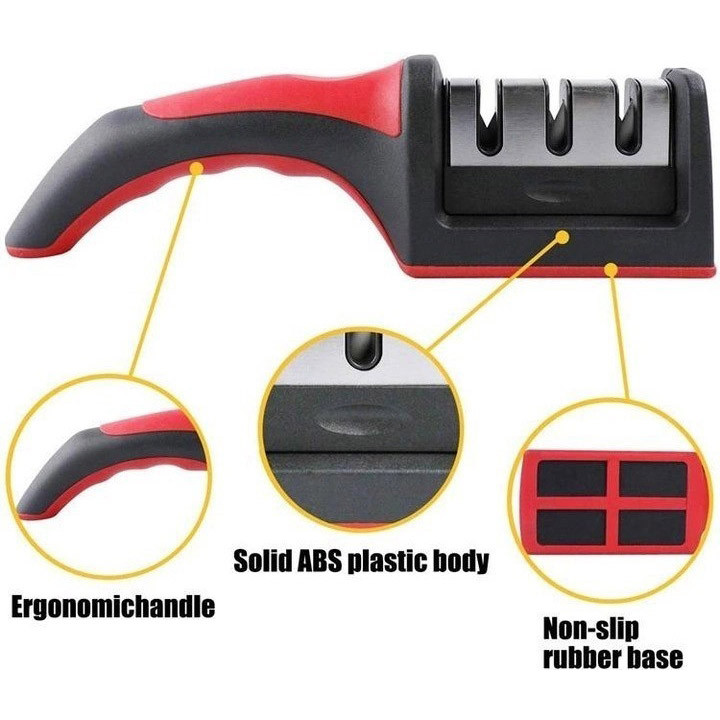 Електронна точила RS-168, Пристрій для заточування ножів, Електроточилка ножів, Ножеточка від мережі HE-30, фото 1