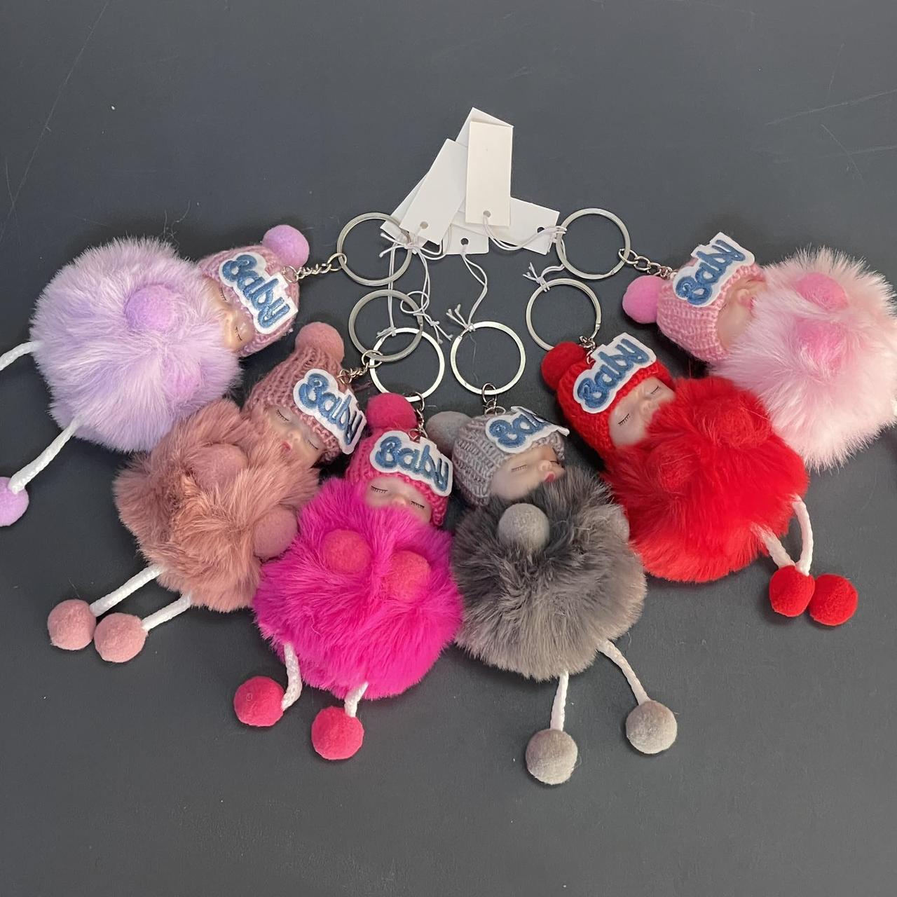 Брелок - пушок "Лялька", мікс, фото 1