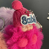 Брелок - пушок "Лялька", мікс, фото 2