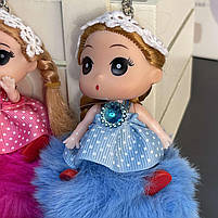 Брелок - пушок "Лялька", мікс, фото 2