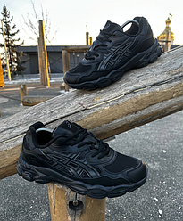 Чоловічі кросівки Asics Gel NYC Black чорні Асікс Гель на весну осінь