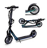 Дитячий самокат Scale Sports SS-23 + тримач для пляшки + дзвіночок. Дискові гальма. Передній амортизатор., фото 7