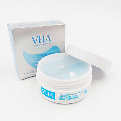 Опт 3 шт. Зміцнюючі Гідрогелеві Патчі для розгладжування зморшок навколо очей VHA з Гіалуроновою кислотою, 60шт