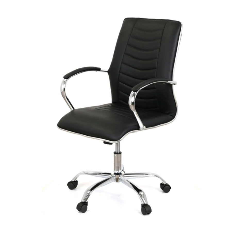 Крісло комп'ютерне ST35 TILT Чорний (PU Black) А клас