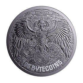 Інвестиційна срібна монета 1 унція 2024 Silicon Haven AI Silver Round срібла 999,9, 100 Bytecoins