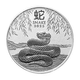 Інвестиційна срібна монета 1$ Lunar III Австралія рік Змії 2025 - Срібло 31.1 грам 999,9