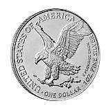 Срібна монета 1 Долар США 2024 Liberty 31,1 грама — Шапальна Свобода, Американський орел 999,9, фото 8