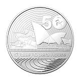 Інвестиційна монета 1$ 50-річчя Сіднейського оперного театру срібло 999 1 унція 2023 р., фото 2