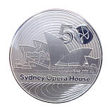 Інвестиційна монета 1$ 50-річчя Сіднейського оперного театру срібло 999 1 унція 2023 р., фото 6
