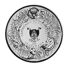 Срібна монета 500 Франків 1 унція 2022: РМАСАЛКА, Слов'янський Бестіарій, диван, чисте срібло 999
