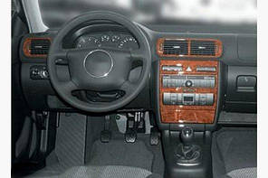 Накладки на панель Audi A3 1996-2003 Темне дерево Meric