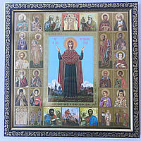 Подарочная икона Нерушимая Стена , размер багетной рамки 26*26см, подарочная коробка.