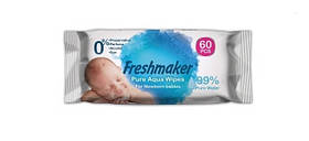 Вологі серветки Freshmaker  Pure Water Tissue з клапаном 60 шт