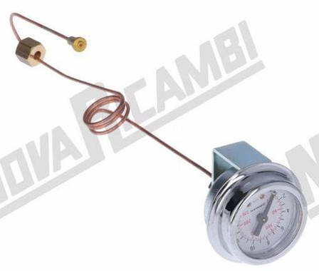 Манометр 0-16 BAR з капіляром для кавомашини BRASILIA / VIBIEMME - 1/8F - обід Ø 50мм - основа Ø 41мм, фото 2