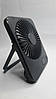 Вентилятор портативний акумуляторний USB Fan F10B чорний, фото 6