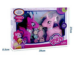 Поні HF 1001 підсвічування, звукові ефекти, 2 конячки, гребінець, дзеркальце, аксесуари