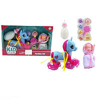 Поні SM 338 F14 пупс, рухливі елементи, пляшечка, аксесуари, гребінець