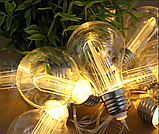 Сонячна гірлянда GardenLine SOL3606 10 LED 3,8 м теплий білий для саду, фото 6