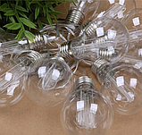 Сонячна гірлянда GardenLine SOL3606 10 LED 3,8 м теплий білий для саду, фото 7