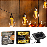 Сонячна гірлянда GardenLine SOL3606 10 LED 3,8 м теплий білий для саду, фото 8