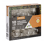 Сонячна гірлянда GardenLine SOL3606 10 LED 3,8 м теплий білий для саду, фото 3