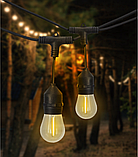 Декоративна садова гірлянда GardenLine SOL1267 15 м 15 LED Wi-Fi керування теплий білий, фото 8