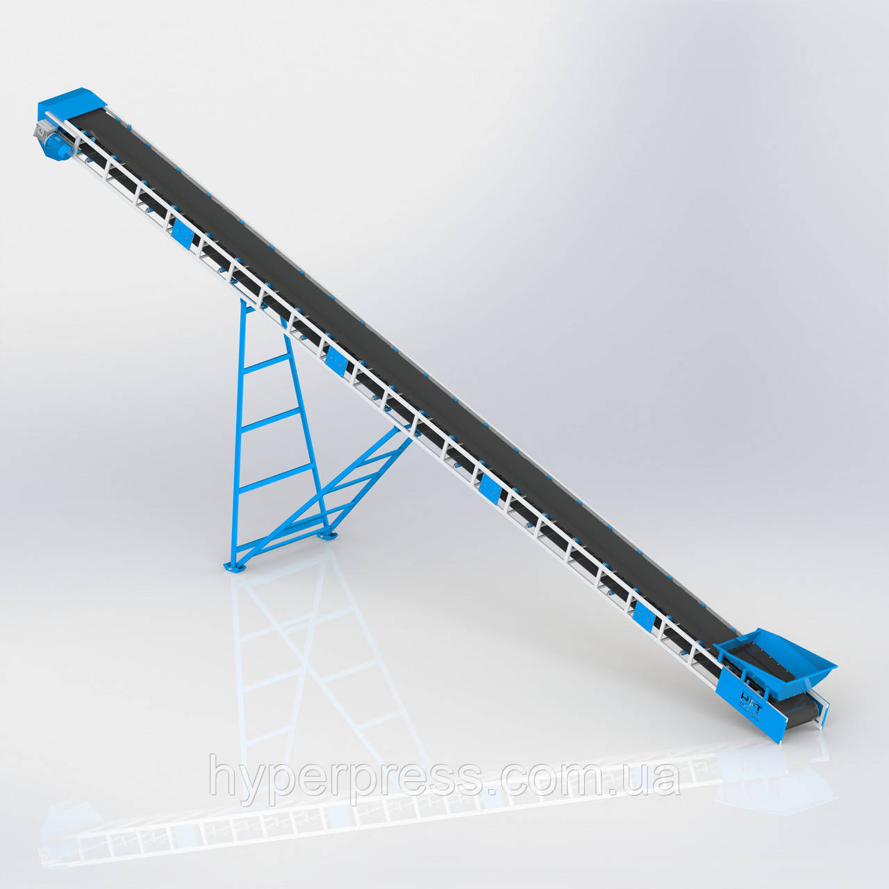Стрічковий жолобчастий транспортер Т500×12000 — ефективне рішення для транспортування сипучих матеріалів, фото 1