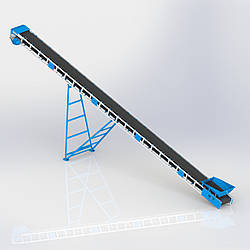 Стрічковий жолобчастий транспортер Т500×12000 — ефективне рішення для транспортування сипучих матеріалів