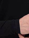 Чоловічий базовий лонгслів 25/М508-24 Мальта S чорний (2901000447056), фото 3