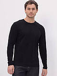 Чоловічий базовий лонгслів 25/М508-24 Мальта S чорний (2901000447056), фото 5