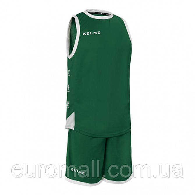 Комплект баскетбольної форми б/р Kelme VITORIA зелено-білий 80803.0092 80803.0092 Розмір EU: L